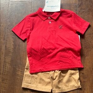 Aeropostale Kids Red Polo Shirt